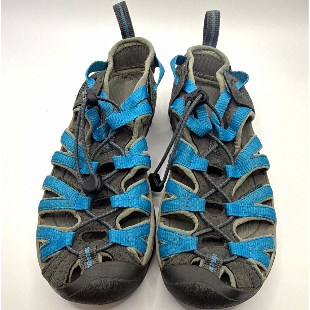 KEEN Women’s Blue/Gray Strappy Outdoor Sandals Comfort Cushioned US 7 EU 37.5
